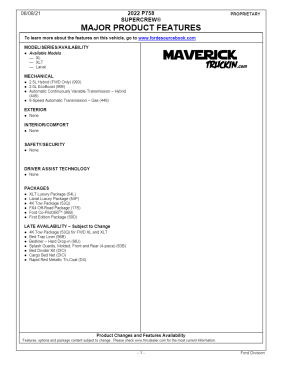 2022 Ford Maverick Ordering Guide - Maverick Truckin