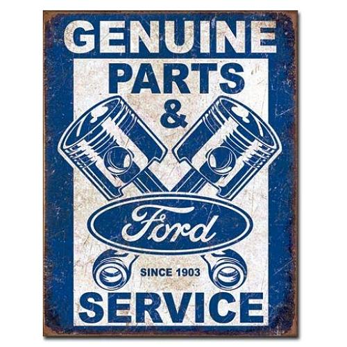 Ford Genuine Parts And Service Pistons Sign Maverick Truckin