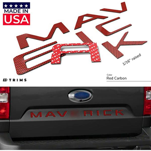 Matte Black / Red / White / Silver Rear Trunk Tailgate Vinyl Decal Ins