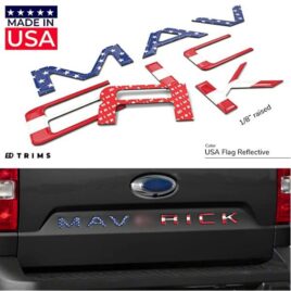Ford Maverick USA Flag Raised Tailgate Letters